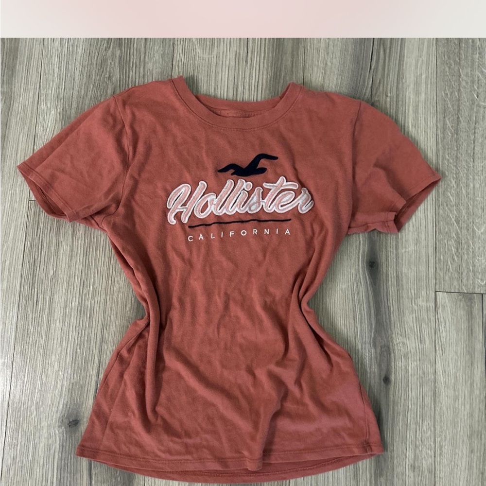 Hollister Pink Fitted Short Sleeve Tee